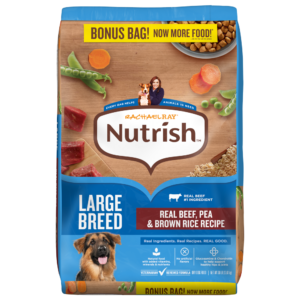 Rachael Ray Nutrish Large Breed Real Beef, Pea, Carrot & Brown Rice Recipe Dry Dog Food