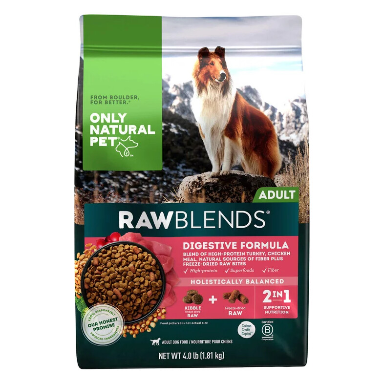 Only Natural Pet Raw Blends Digestive Care for Sensitive Stomachs Dry Dog Food