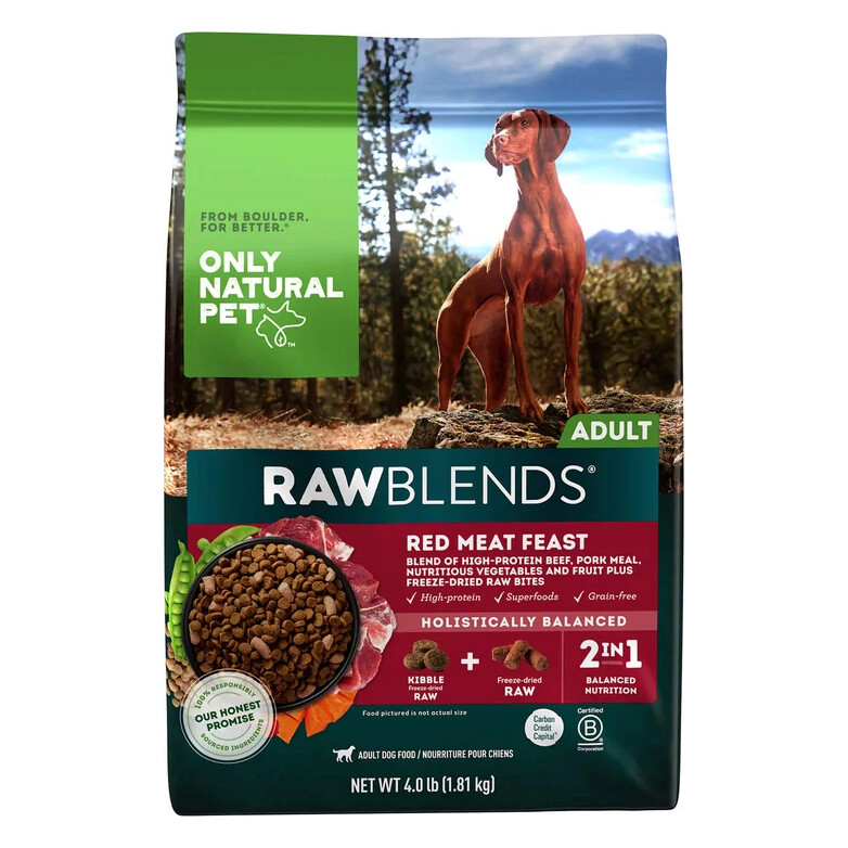 Only Natural Pet Raw Blends Grain Free Raw Dry Dog Food