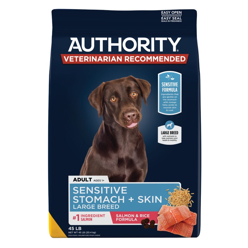 Authority Sensitive Stomach & Skin Large Breed Adult Dog Dry Dog Food