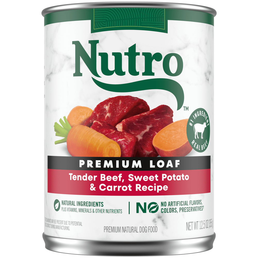 Nutro Premium Loaf Tender Beef, Sweet Potato & Carrot Recipe Wet Dog Food