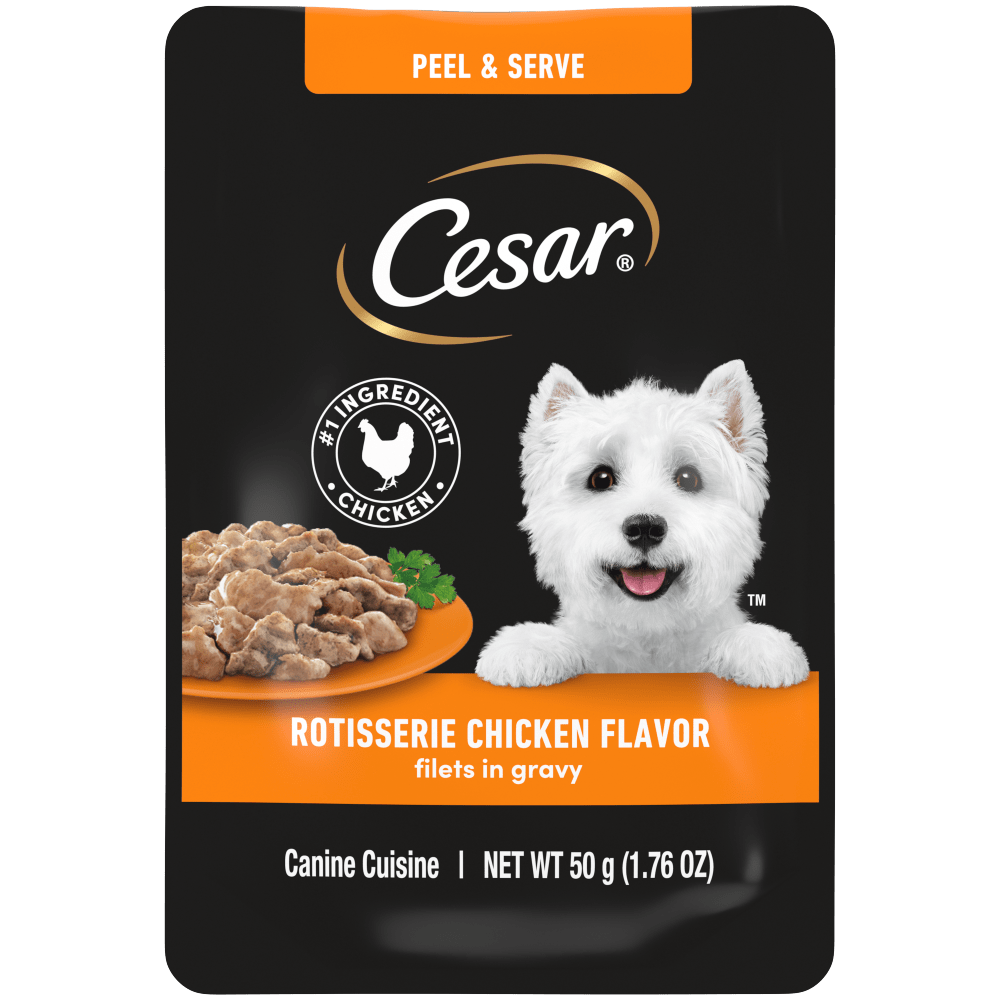 Cesar Mini Pouches Rotisserie Chicken Mini-Pouch Wet Dog Food
