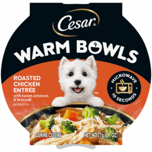 Cesar Warm Bowls Roasted Chicken Entrée With Sweet Potatoes & Broccoli Wet Dog Food