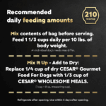 Cesar Wholesome Meals Chicken, Carrots, Barley & Green Beans Wet Dog Food, photo 8