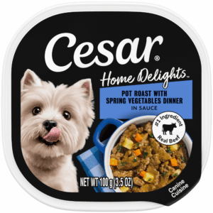 Cesar Home Delights Pot Roast with Spring Vegetables Dinner Wet Dog Food