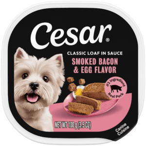 Cesar Classic Loaf in Sauce Smoked Bacon & Egg Wet Dog Food
