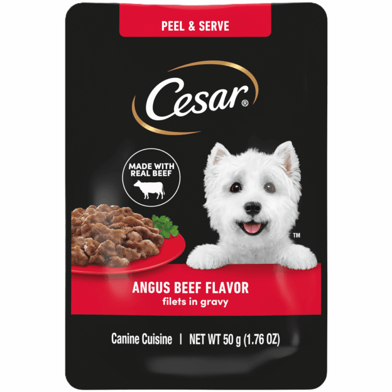 Cesar Mini Pouches Filets in Gravy Angus Beef Mini-Pouch Wet Dog Food