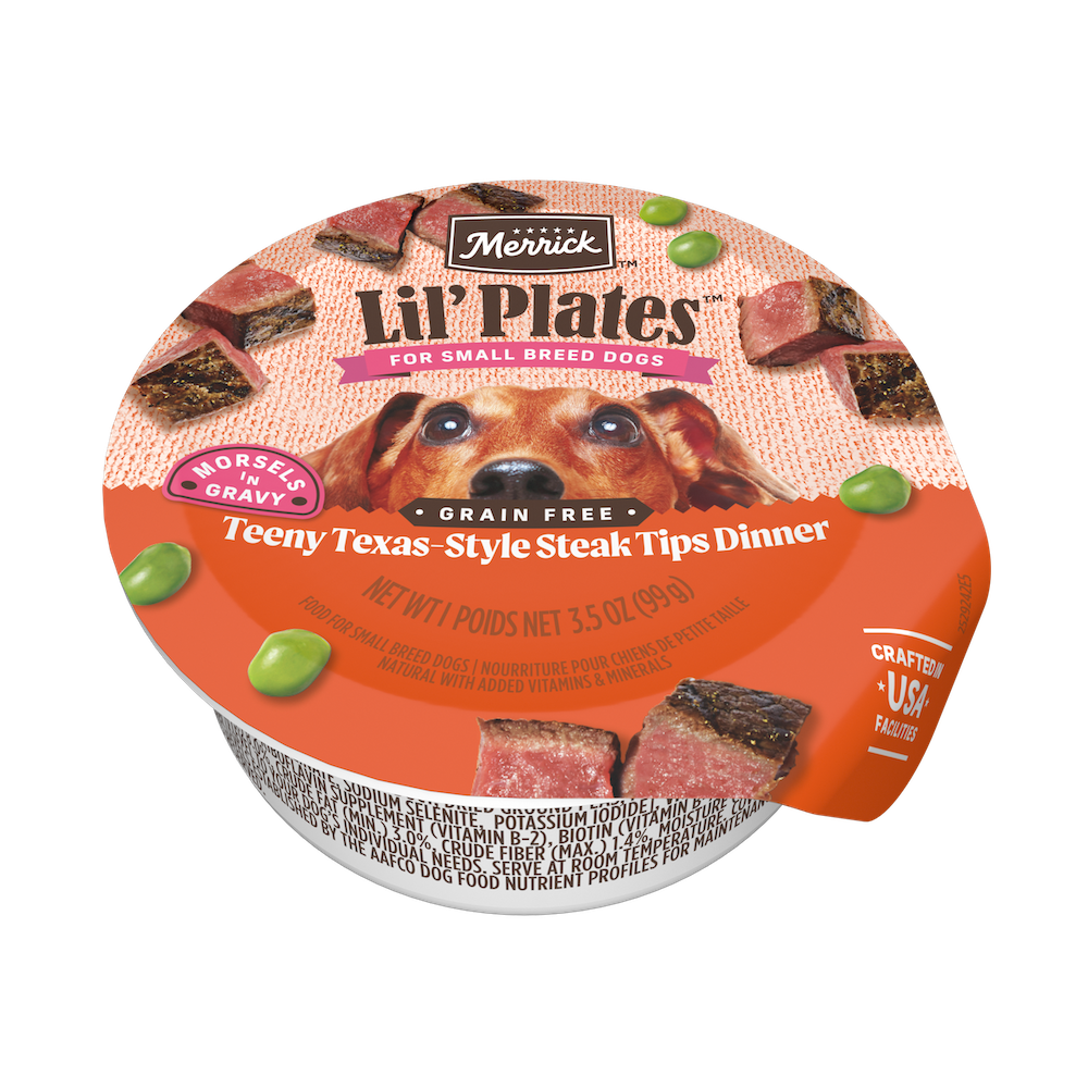 Merrick Lil’ Plates Small Breed Texas Steak Wet Dog Food