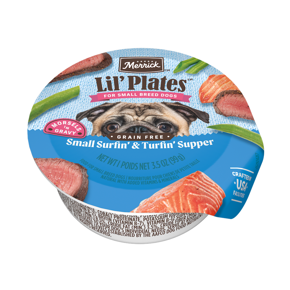 Merrick Lil’ Plates Small Breed Surf & Turf Wet Dog Food