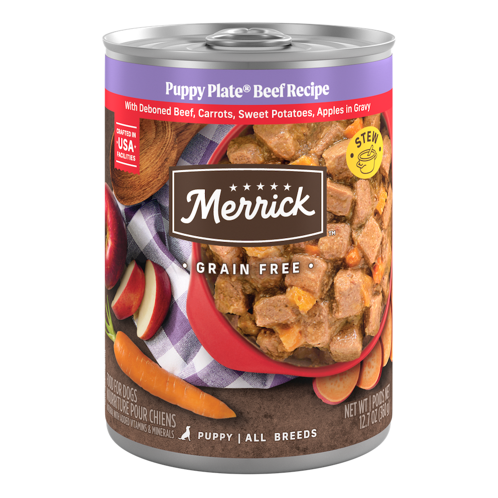Merrick Grain Free Puppy Plate Real Beef Wet Dog Food