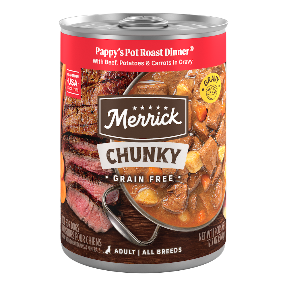 Merrick Grain Free Pappy’s Chunky Pot Roast Wet Dog Food