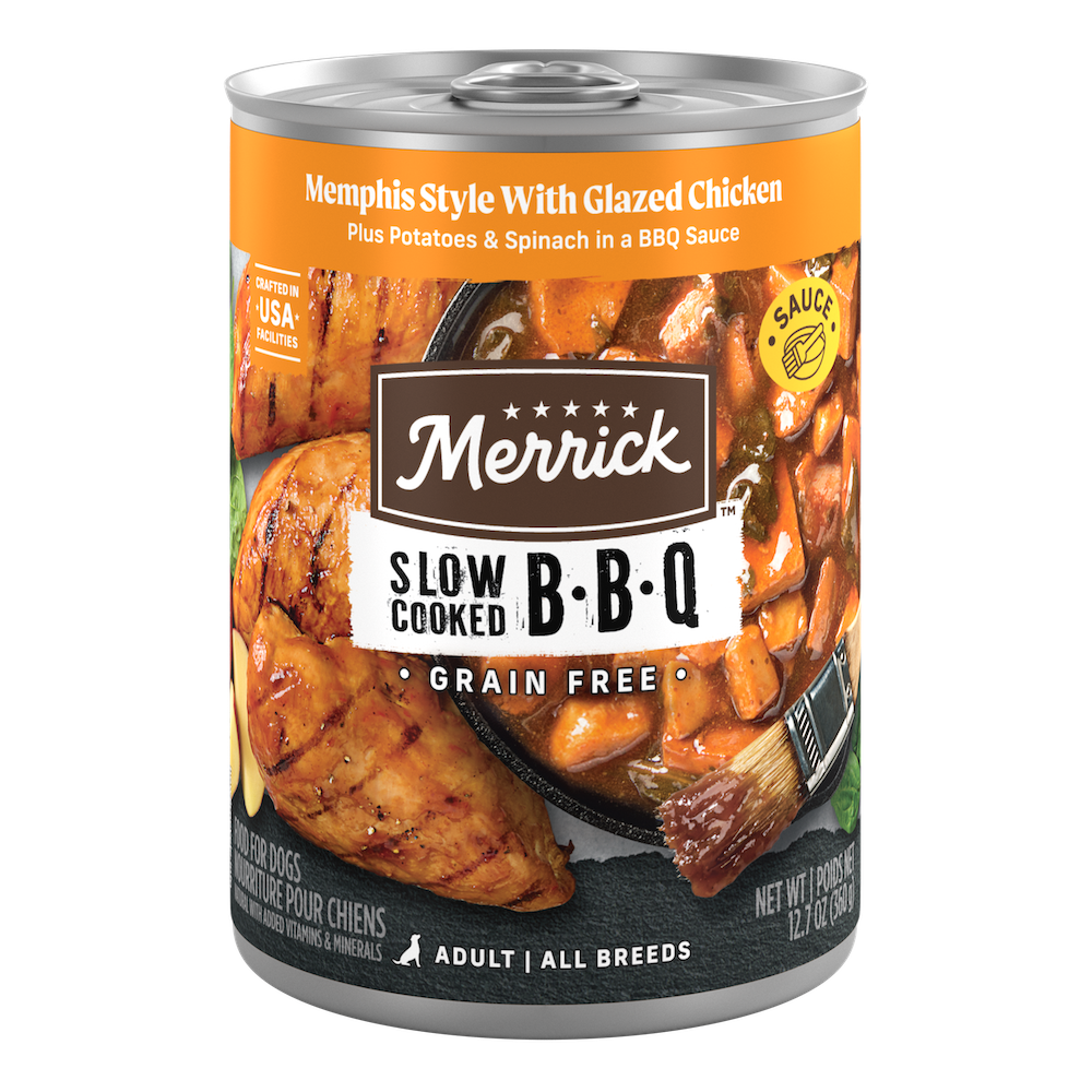Merrick Slow-Cooked BBQ Glazed Chicken Wet Dog Food