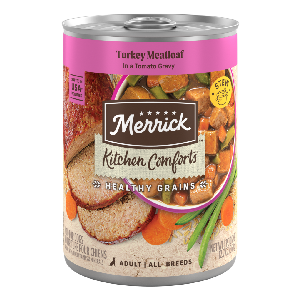 Merrick Classic Healthy Grains Kitchen Comforts Turkey Meatloaf Wet Dog Food