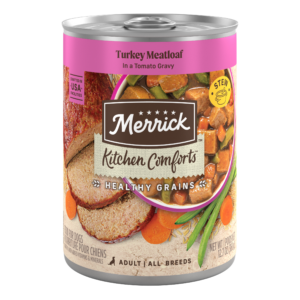 Merrick Classic Healthy Grains Kitchen Comforts Turkey Meatloaf Wet Dog Food