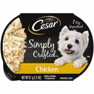 Cesar Simply Crafted Adult Chicken Dog Food Topper