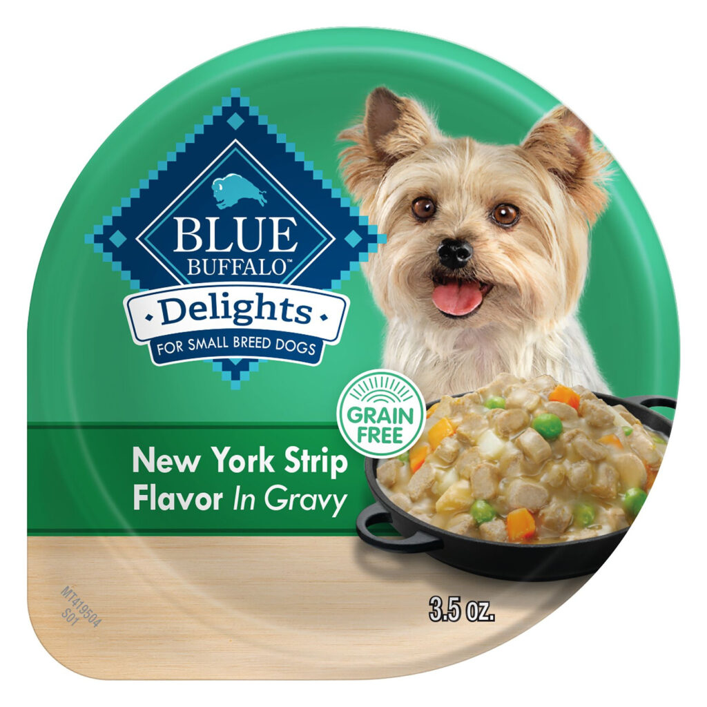 Blue Delights New York Strip Hearty Gravy Wet Dog Food