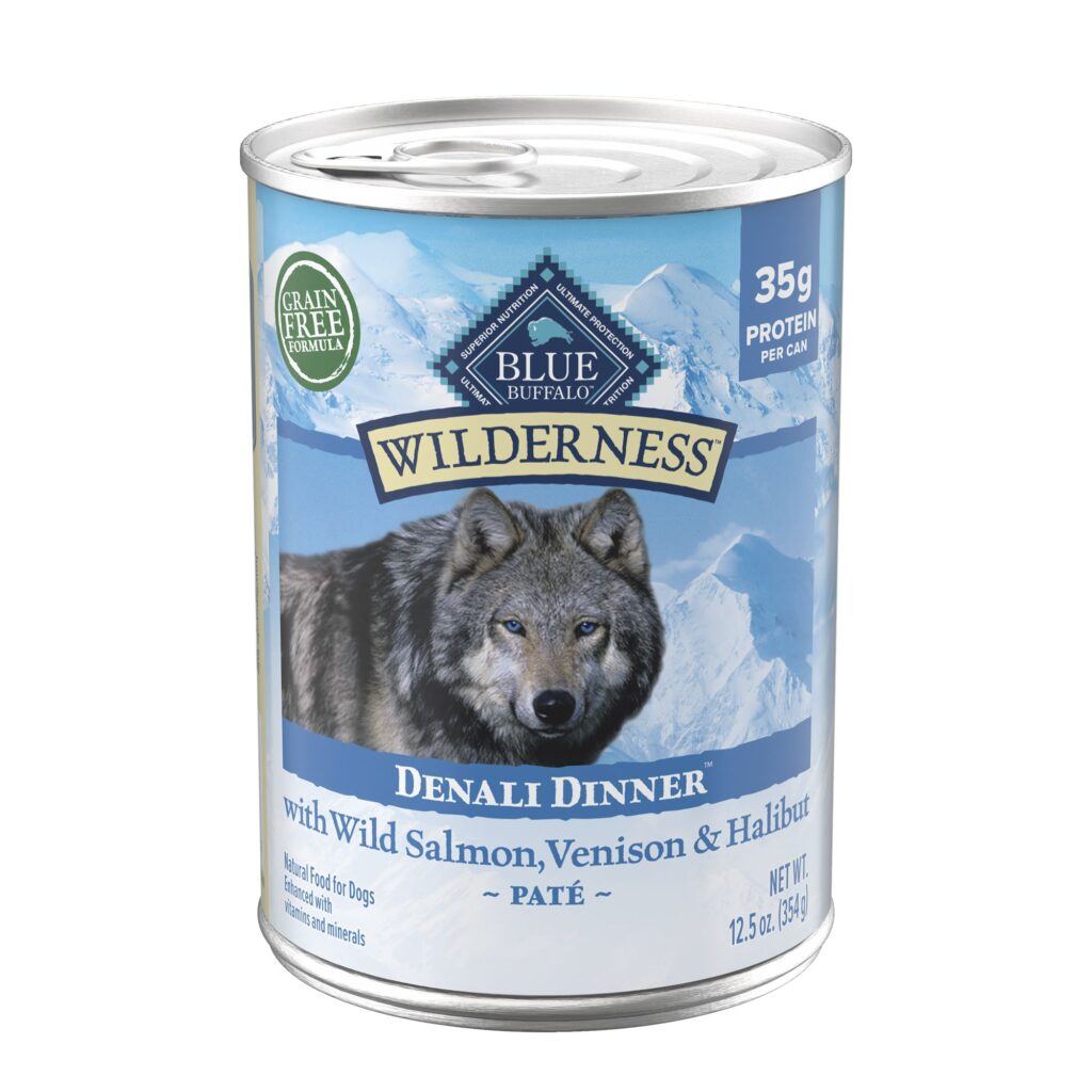 Blue Wilderness Denali Dinner Wild Salmon Venison Halibut Dinner Wet Dog Food