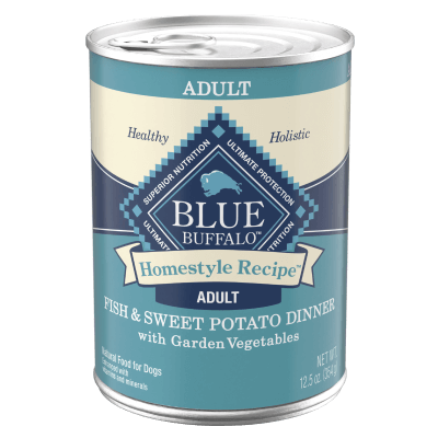 Blue Homestyle Recipe - Fish & Sweet Potato & Garden Vegetables Wet Dog Food