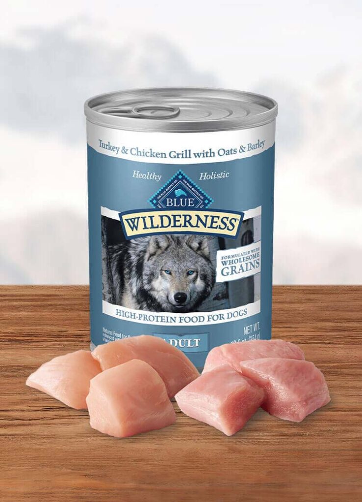 Blue Wilderness Turkey & Chicken with Grains Wet Dog Food