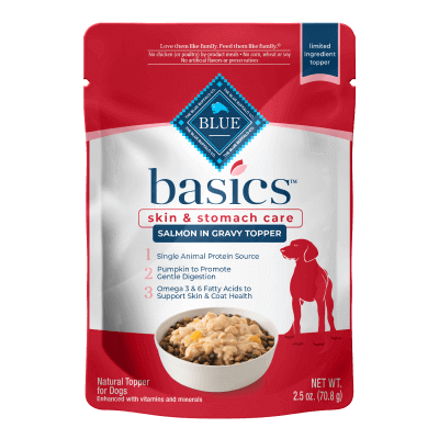 Blue Basics Skin And Stomach Care Salmon Gravy Dog Food Topper
