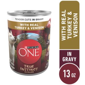 Purina ONE True Instinct Tender Cuts in Gravy Turkey & Venison Wet Dog Food