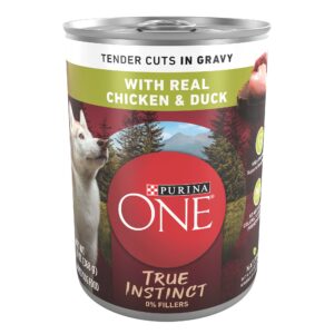 Purina ONE True Instinct Tender Cuts in Gravy Chicken & Duck Wet Dog Food