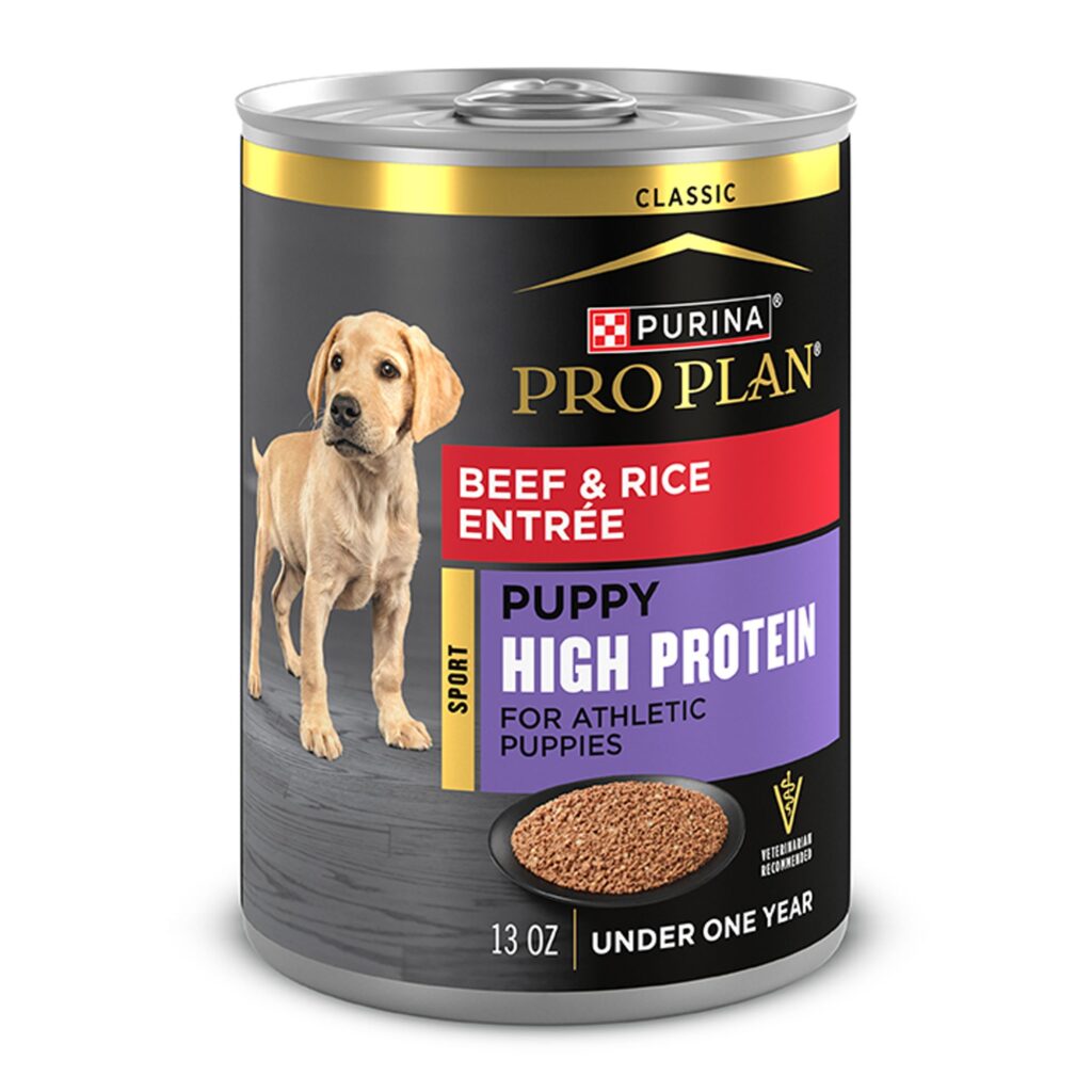 Purina Pro Plan Sport Puppy High Protein Beef & Rice Entrée Classic Wet Dog Food