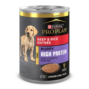 Purina Pro Plan Sport Puppy High Protein Beef & Rice Entrée Classic Wet Dog Food