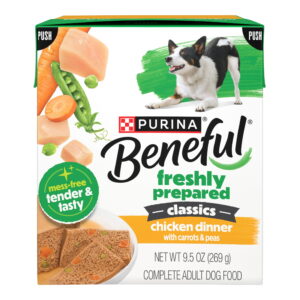 Purina Beneful Freshly Prepared Classics Chicken Dinner with Carrots and Peas Pate Wet Dog Food