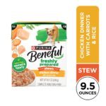 Purina Beneful Freshly Prepared Stews Chicken Dinner with Carrots and Rice in Gravy Wet Dog Food