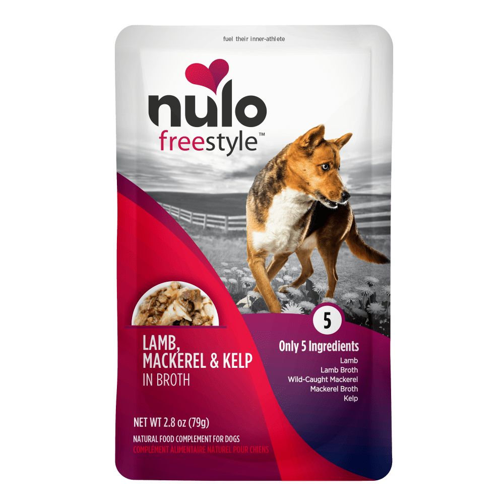 Nulo FreeStyle Meaty Pouches Lamb, Mackerel & Kelp Recipe Dog Food Topper
