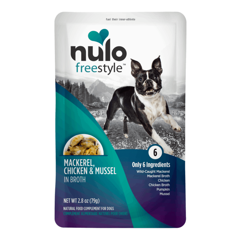 Nulo FreeStyle Meaty Pouches Mackerel, Chicken & Mussel Recipe Dog Food Topper