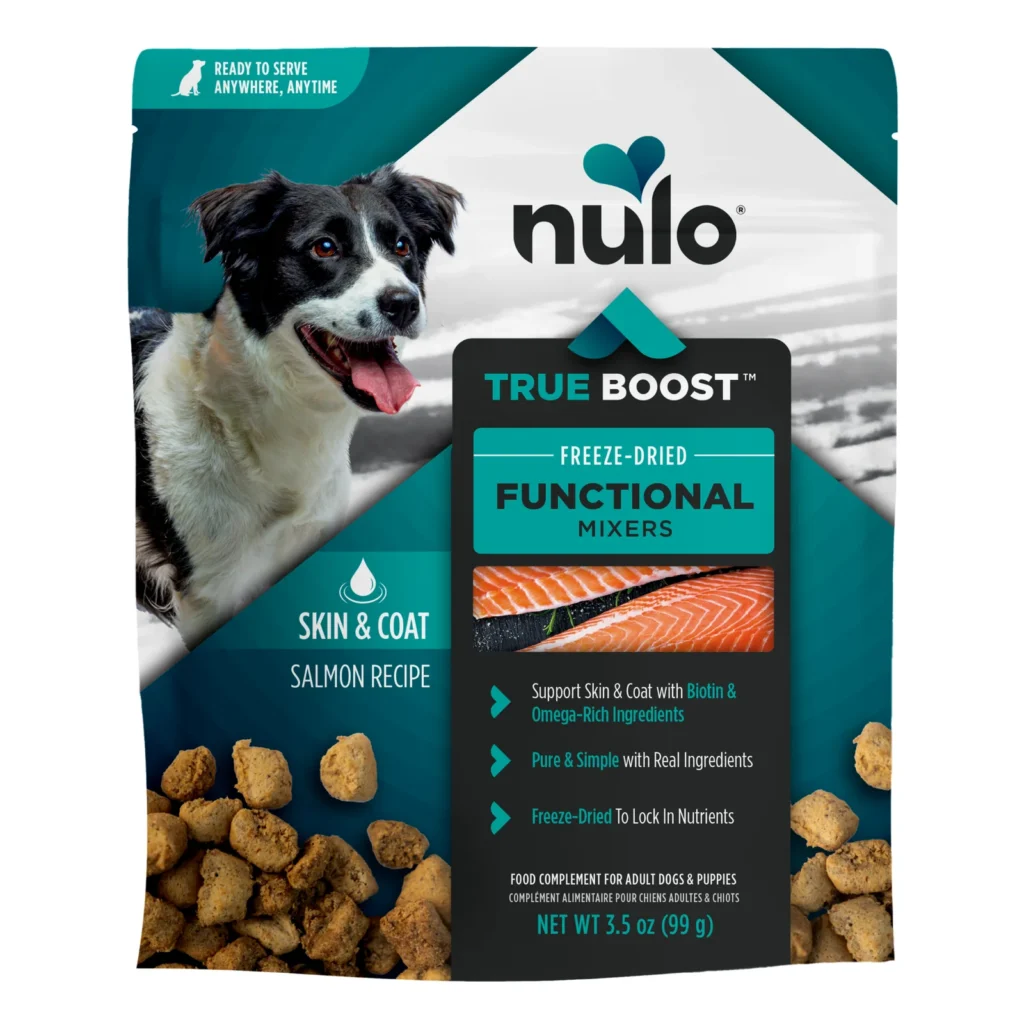 Nulo FreeStyle True Boost Skin & Coat Functional Mixers Salmon Recipe Dog Food Topper
