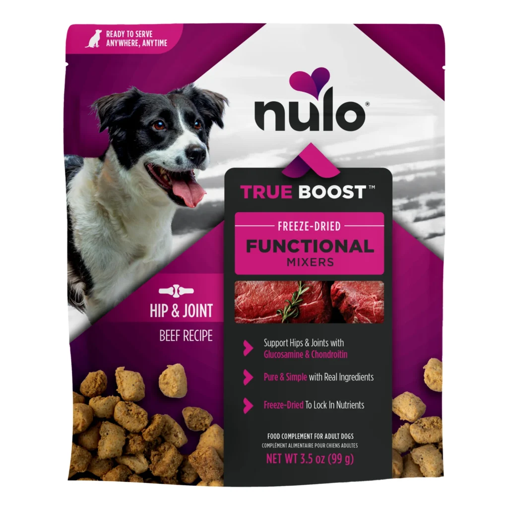 Nulo FreeStyle True Boost Hip & Joint Functional Mixers Beef Recipe Dog Food Topper