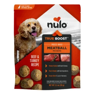 Nulo FreeStyle True Boost Meatball Mixers Beef & Turkey Recipe Dog Food Topper