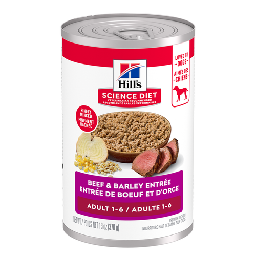 Hill’s Hill’s Science Diet Adult Beef & Barley Entrée Wet Dog Food