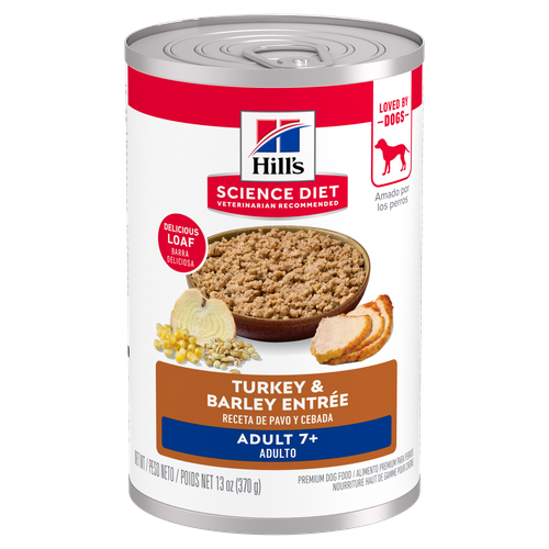 Hill’s Hill’s Science Diet Adult 7+ Turkey & Barley Entrée Wet Dog Food