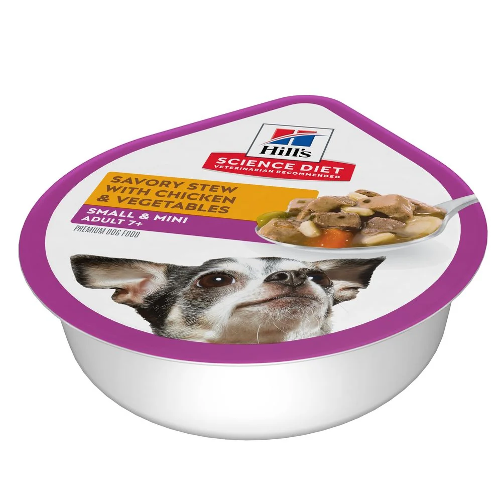 Hill’s Hill’s Science Diet Adult 7+ Small & Mini Chicken & Barley Entrée Wet Dog Food
