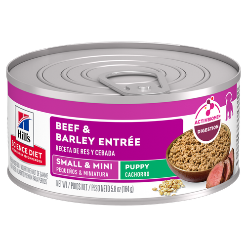 Hill’s Hill’s Science Diet Puppy Small & Mini Beef & Barley Entrée Wet Dog Food