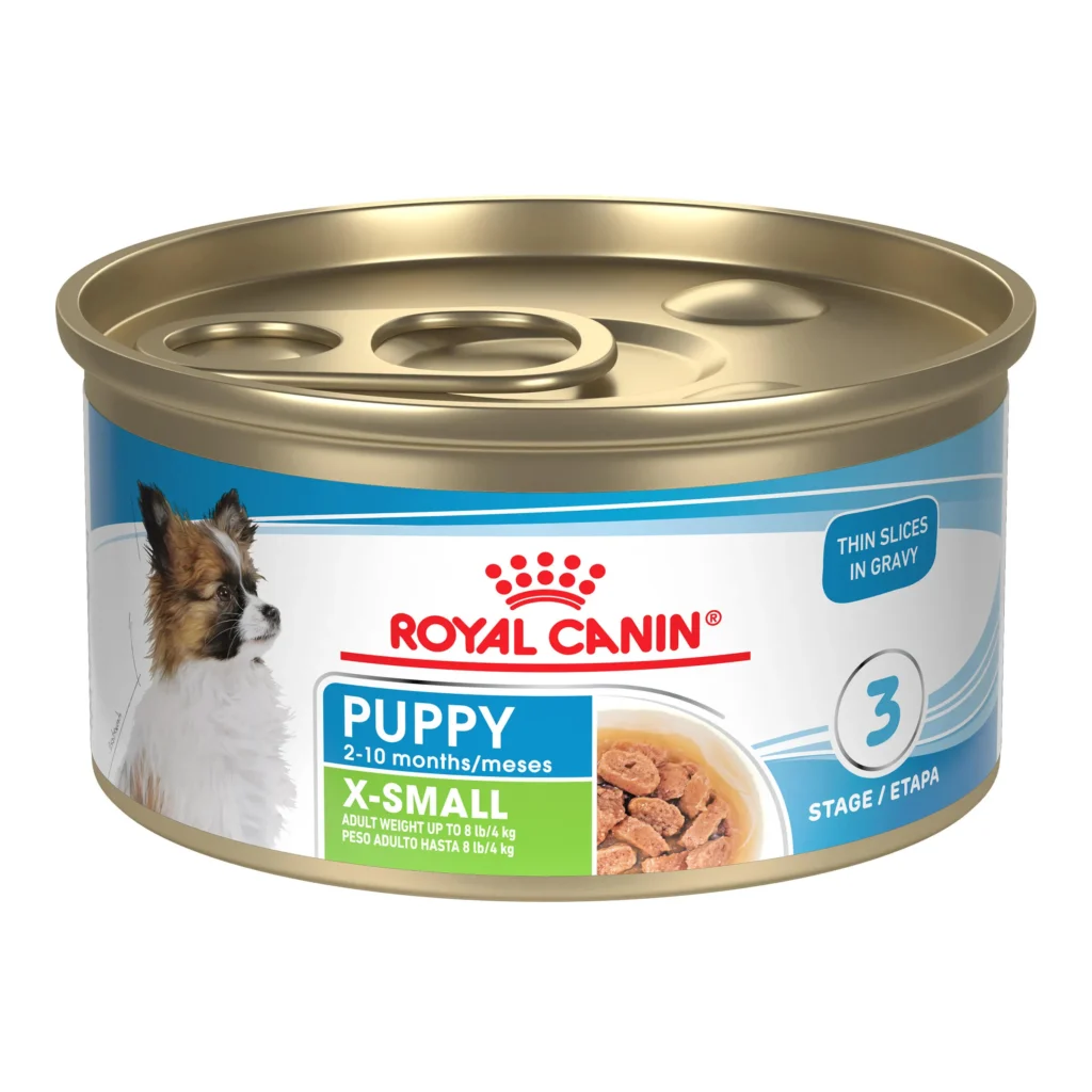 Royal Canin Size Health Nutrition X-Small Puppy Thin Slices In Gravy Wet Dog Food