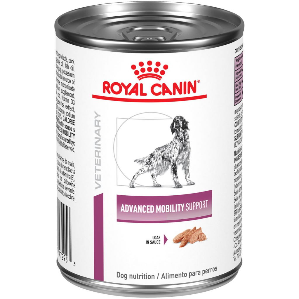 Royal Canin Veterinary Health Nutrition Canine Advanced Mobility Support loaf in sauce Wet Dog Food