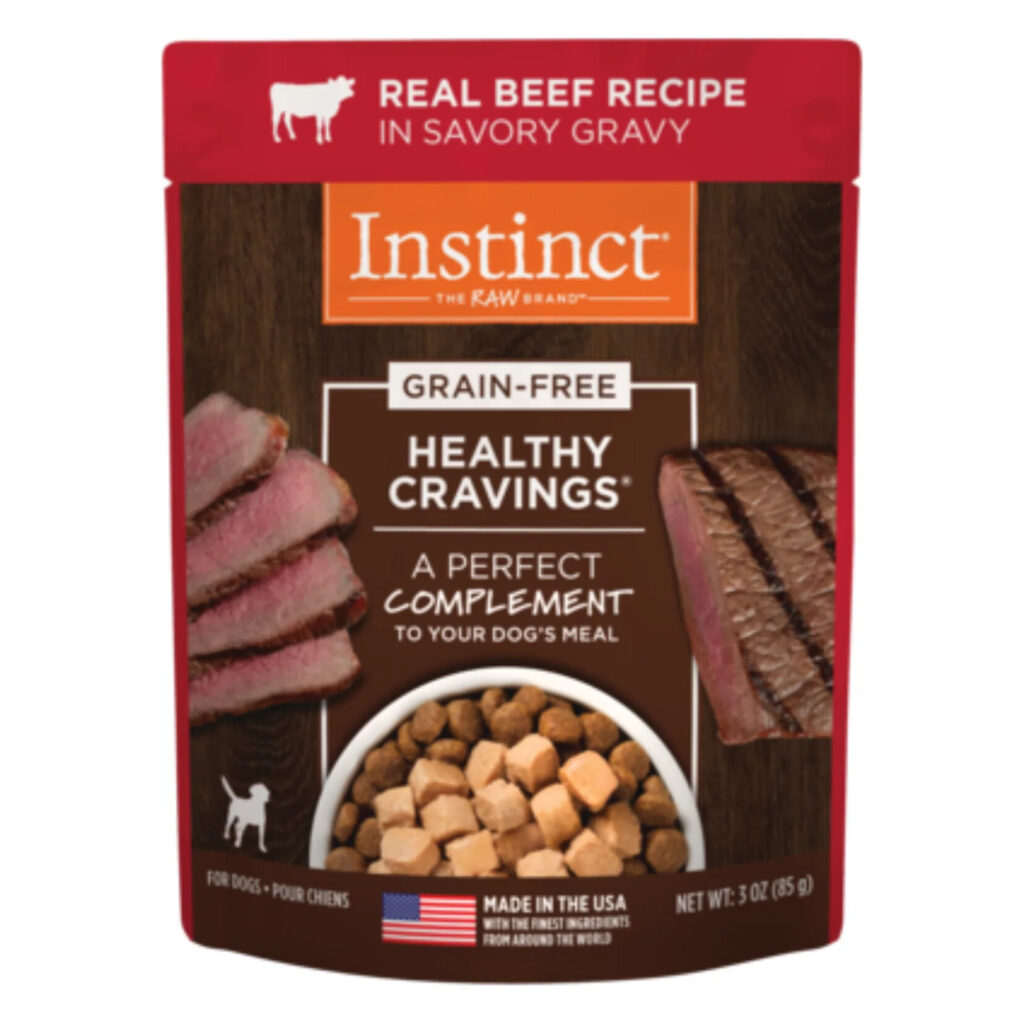Instinct Original Healthy Cravings Toppers Real Beef Recipe Dog Food Topper