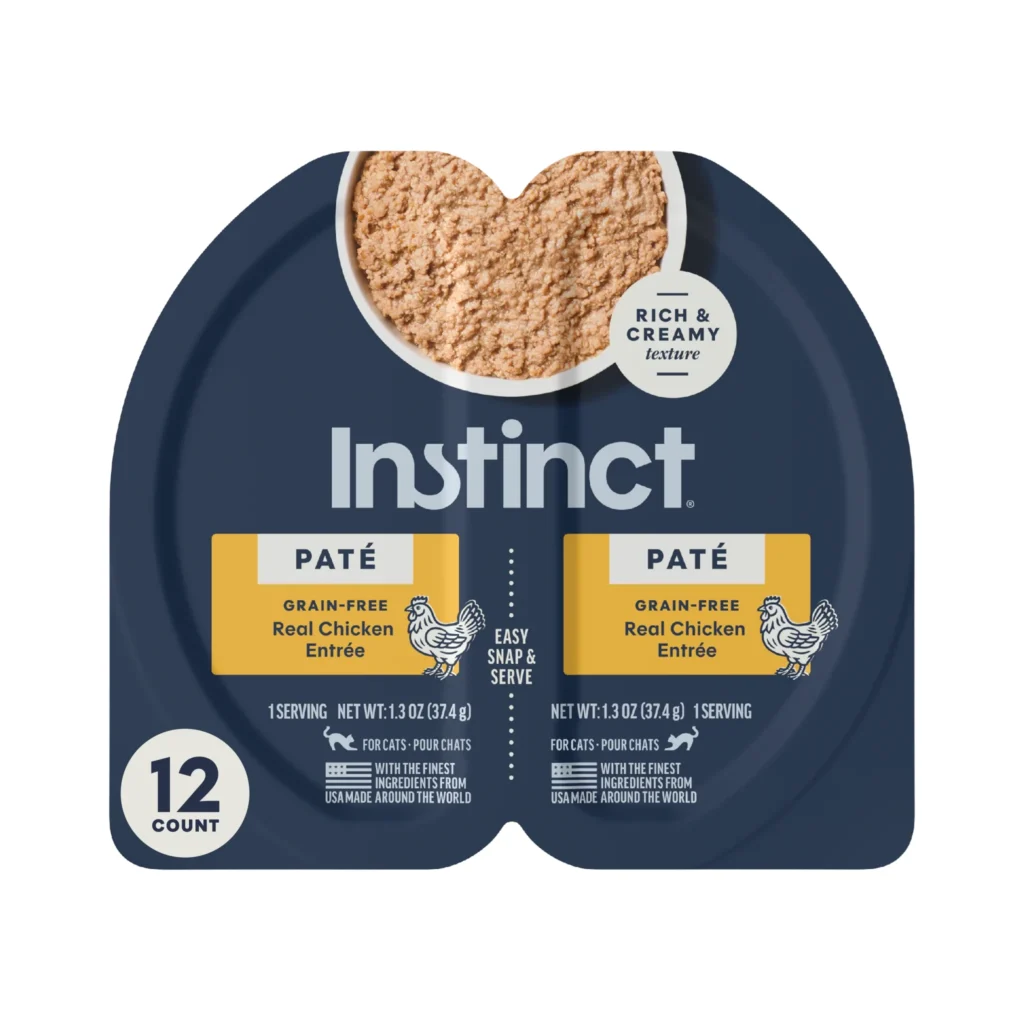 Instinct Original Split Cups Paté Chicken Entrée Dog Food Topper