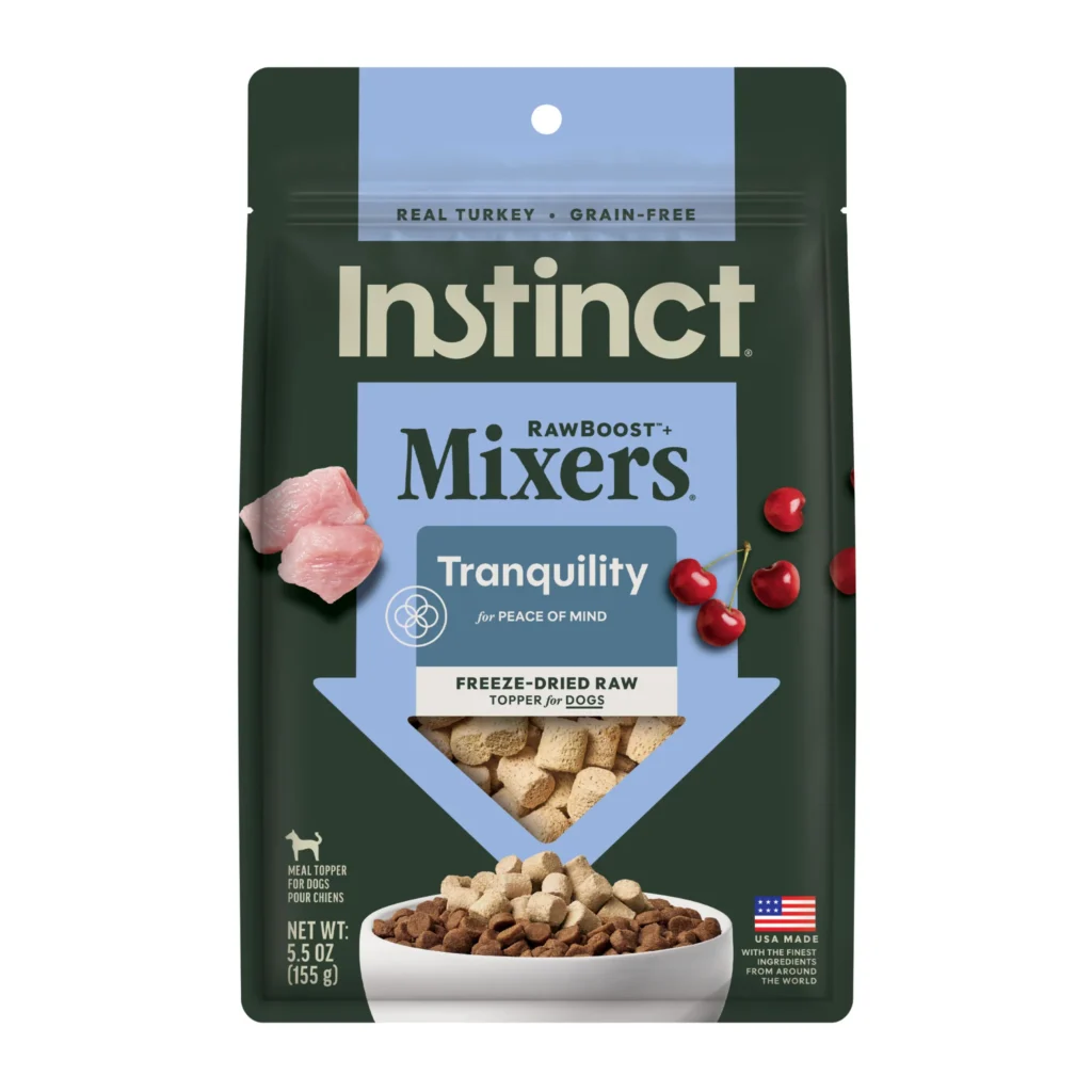 Instinct Raw Boost RawBoost+ Mixers Tranquility Recipe Dog Food Topper
