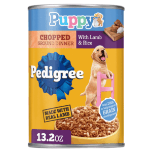 Pedigree Puppy Chopped Ground Dinner Can, Lamb & Rice Wet Dog Food