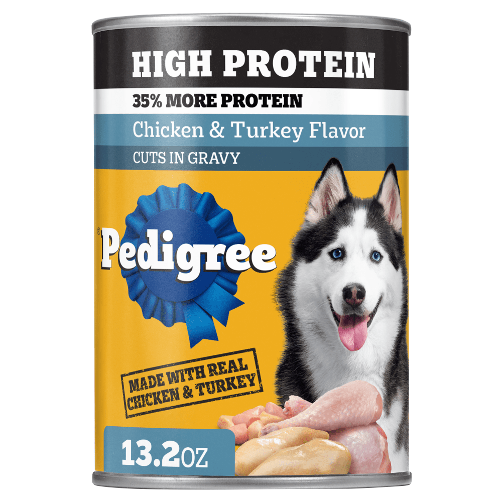 Pedigree High Protein Adult Can, Chicken & Turkey Wet Dog Food