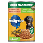 Pedigree Weight Management Chopped Ground Dinner Adult , Chicken & Rice Dinner Wet Dog Food