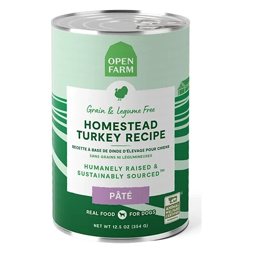 Open Farm Homestead Turkey Paté Recipe Wet Dog Food