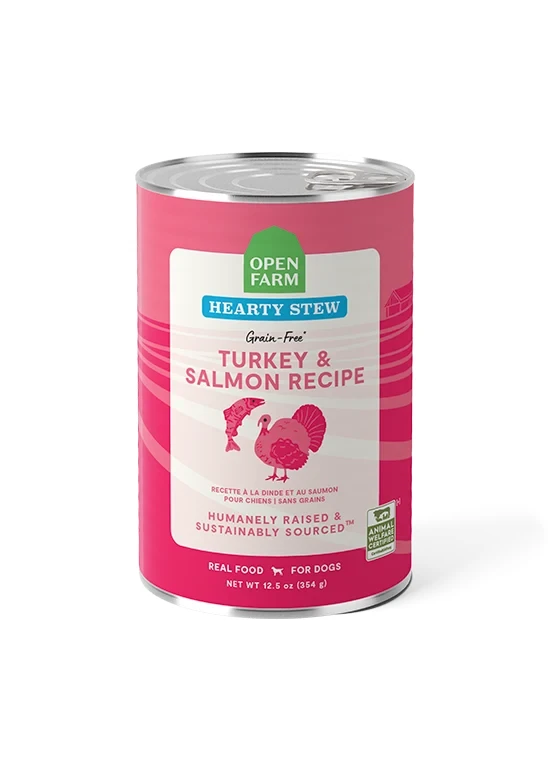 Open Farm Turkey & Salmon Hearty Stew Wet Dog Food