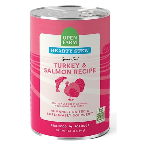 Open Farm Turkey & Salmon Hearty Stew Grain-Free Wet Dog Food